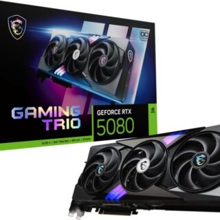 Karta graficzna MSI GeForce RTX 5080 Gaming Trio OC 16GB GDDR7 DLSS4